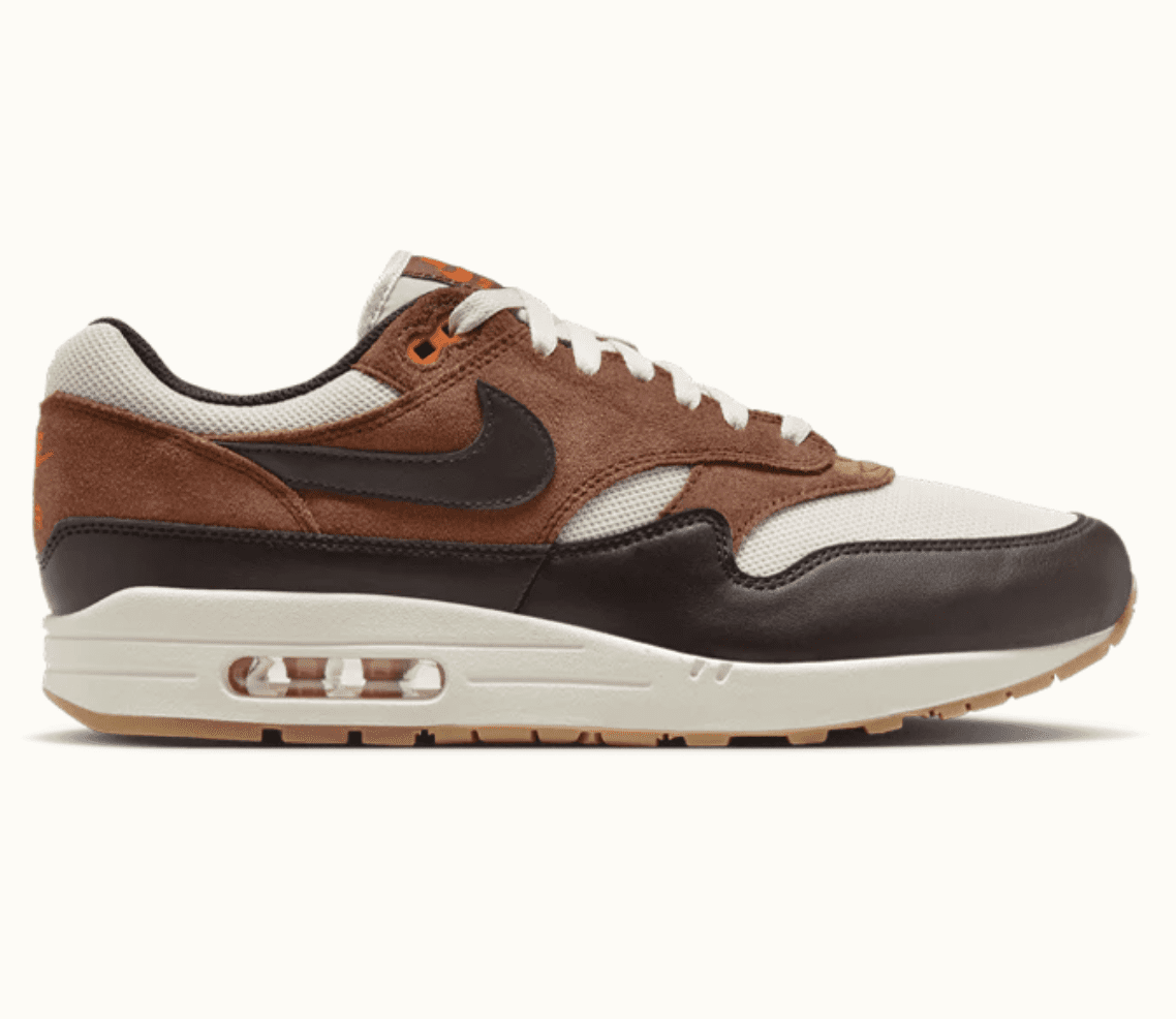 Nike Air Max 1 Essential Thanksgiving FZ5808-108 Light Orewood Brown and Campfire Orange