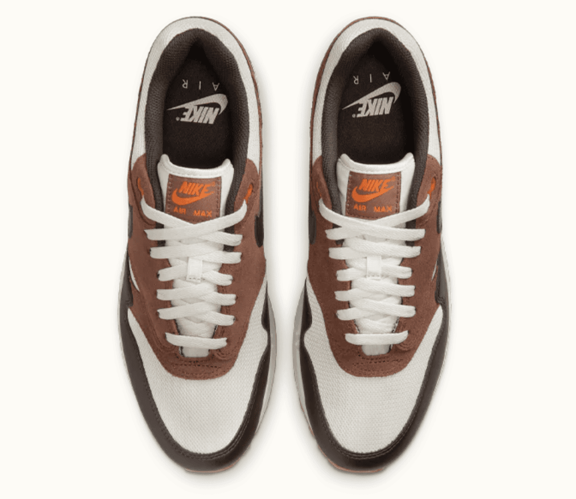 Nike Air Max 1 Essential Thanksgiving FZ5808-108 Light Orewood Brown and Campfire Orange