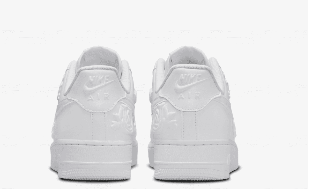 Nike Women's Air Force 1 Low 07 White Roses HF2016-100 Valentine's Day 2025