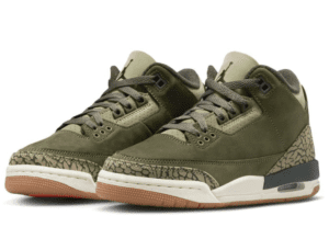 Air Jordan 3 Retro GS Family Affair DM0967-202 Medium Olive Elephant Print
