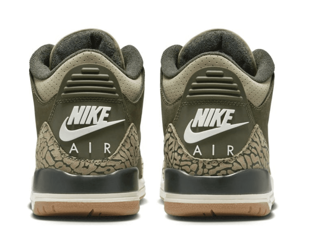 Air Jordan 3 Retro GS Family Affair DM0967-202 Medium Olive Elephant Print